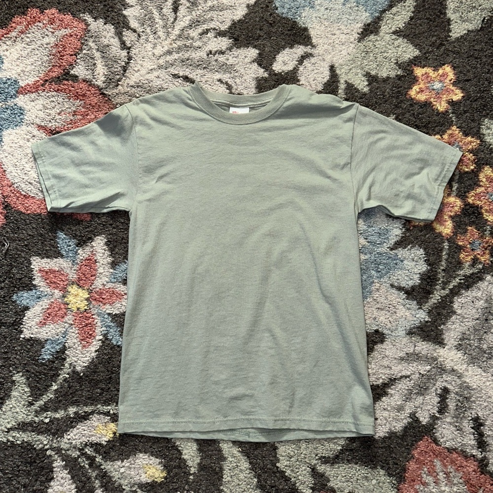 Hanes Sage Green Short Sleeve Tee